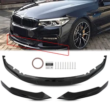 Front Bumper Splitter Lip For 2017-2020 BMW G30 G31 530i 540i M Tech Gloss Black