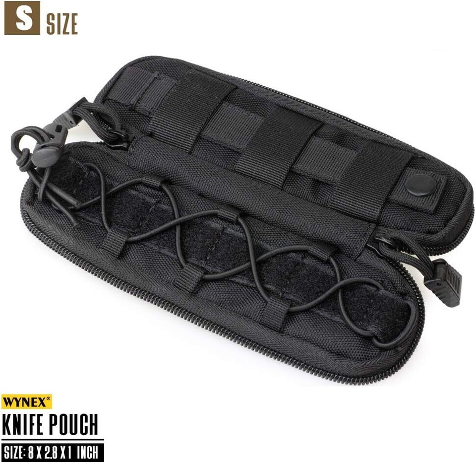 Tactical Knife Sheath Bag Molle Flashlight Holster Pouch Utility