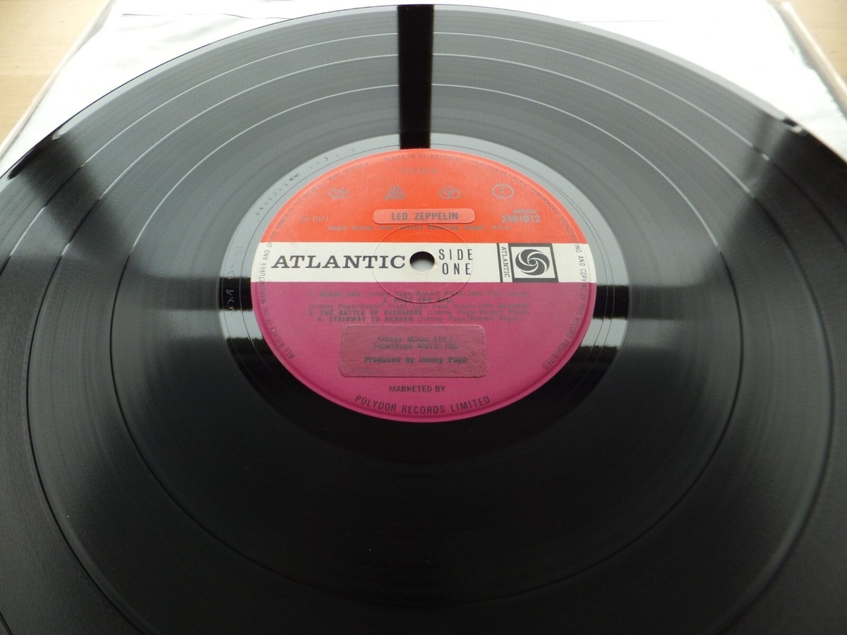 LED ZEPPELIN★IV UK Atlantic Red/Maroon オ Led Zeppelin - IV 4 //UK Atlantic Plum 71 Version 4 Credits