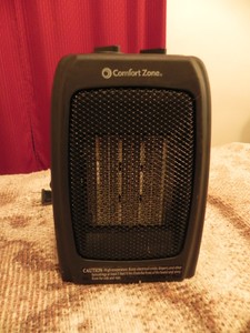 Ceramic Heater Comfort Zone 1500 W Adjustable Thermostat Compact