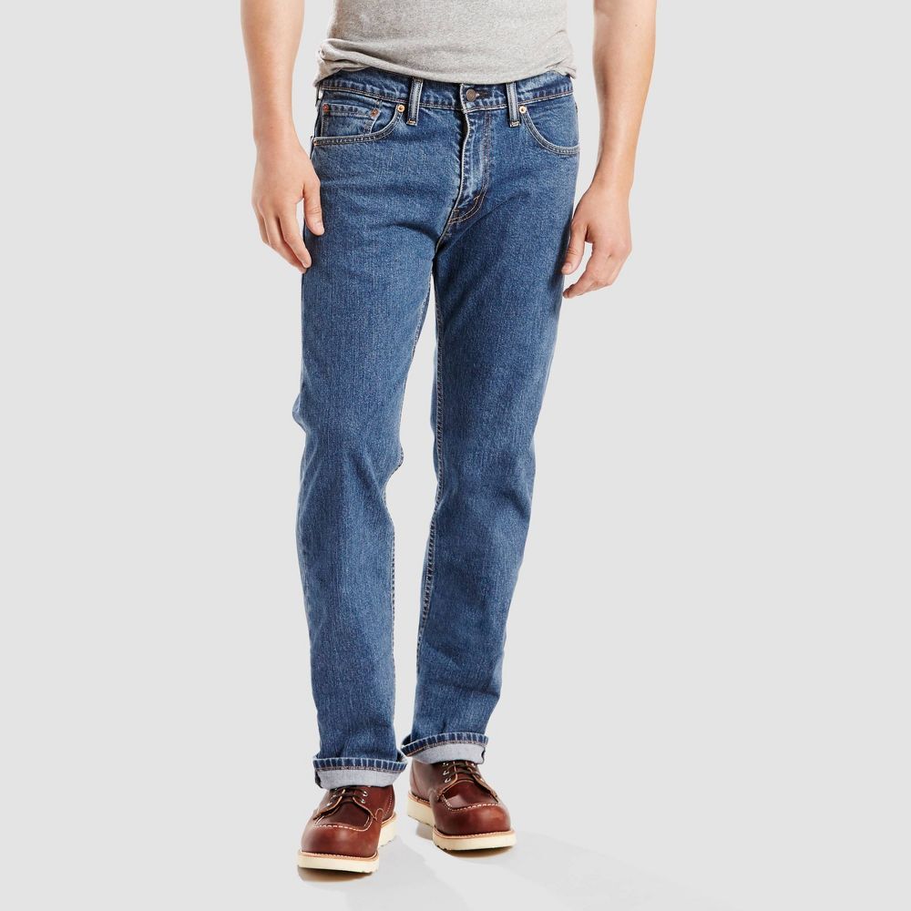 Levis Mens Regular 30 Прямые джинсы прямого кроя Heavyweight, синий деним, 34x30