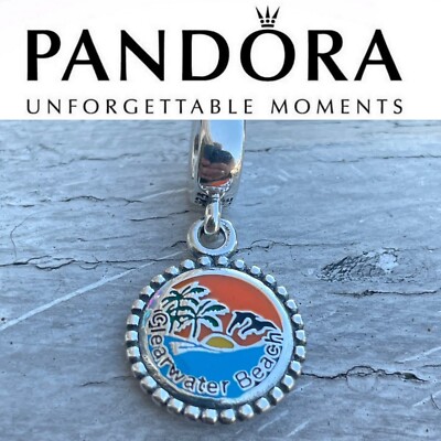 Pandora Authentic Clearwater Beach Florida Exclusive Dangle Charm