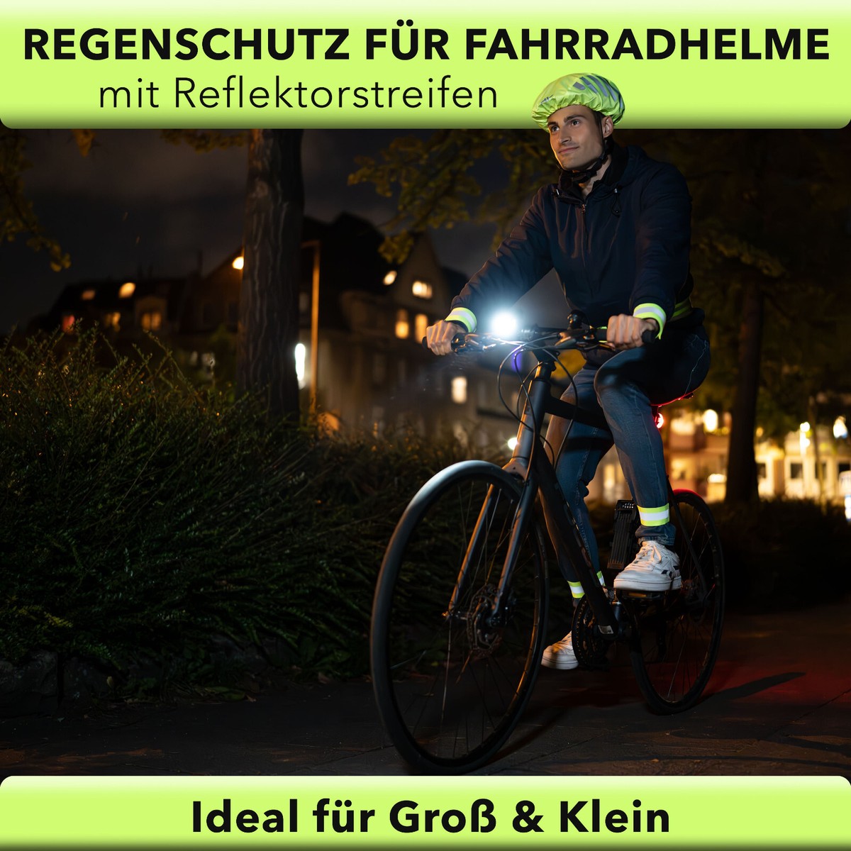 AVANA Fahrradhelm Regenschutz Reflektoren Helmberzug wasserdichter  Regenberzug | eBay.de