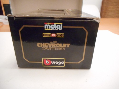 Bburago cod 3034 Chevrolet Corvette (1957) Red 1:18 + box - Picture 7 of 11