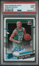 PSA 9 - JORDAN WALSH Auto - 2023 Donruss Optic Signature ON-CARD Autograph - RC