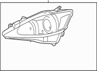 81145-53543 Toyota Unit assy, headlamp, rh 8114553543, New Genuine  