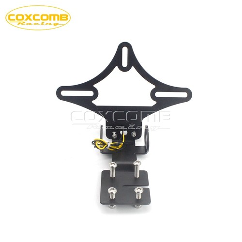 Rear Fender Eliminator Licence Plate Holder w/LED Light For Yamaha YZF R6 17-20 - Picture 7 of 10