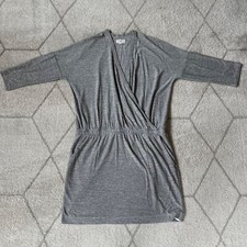 Lou  Grey Heather Gray Surplice 3/4 Sleeve Romper Sz Large