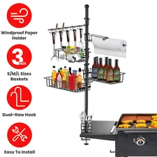 Spice Storage Rack Paper Holder for Blackstone Griddle Barbecue BBQ Gill