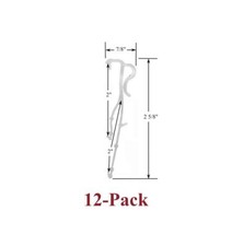 2" Double Slat VALANCE CLIP for Horizontal WOOD / ALUMINUM Venetian BLINDS 12-Pk