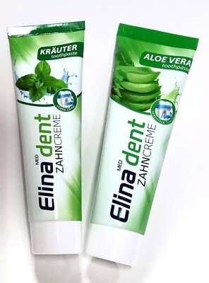 ELINA med Zahncreme sensitiv, mit Fluorid oder fluoridfrei Zahnpasta 100ml  | eBay.de