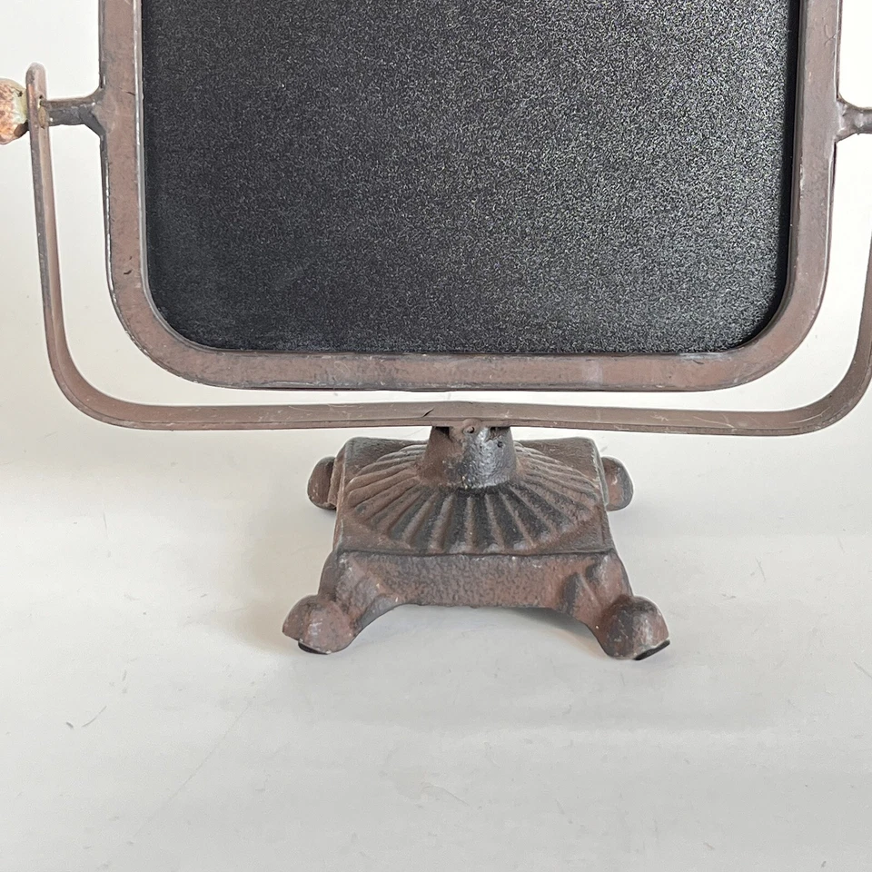 Tabletop Chalkboard Sign Rustic Metal Frame Countertop Message Board Note Clip - Image 2 of 4