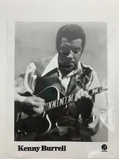 Kenny Burrell Fantasy Records Publicity Photo Vintage Jazz Great  8 X 10