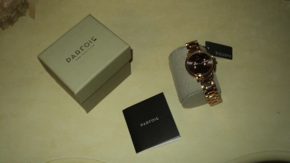 Parfois rose gold watch sale