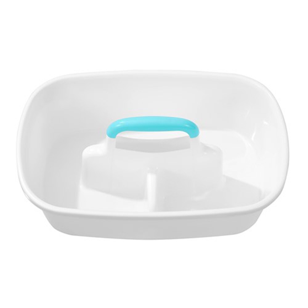 2 x Plastic Cleaning Storage Caddy 2 Section Bath Shower Storage Tray