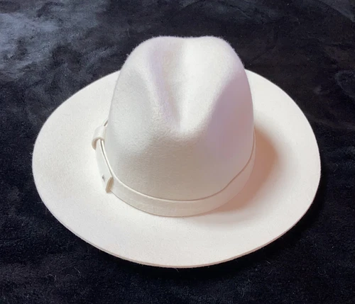 San Diego Hat Company Beyond Prairie Fedora Ivory Women Adjustable NWT