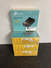 2 X TP-Link Gigabit PoE Injector TL-POE150S New Sealed