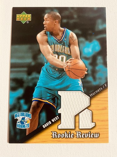 2004-05 Upper Deck Basketball Rookie Review David West Jersey Card RR-DA - Picture 3 of 3