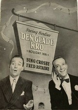 Holiday Inn Bing Crosby Fred Astaire Marjorie Reynolds 1942 Danish Movie Program