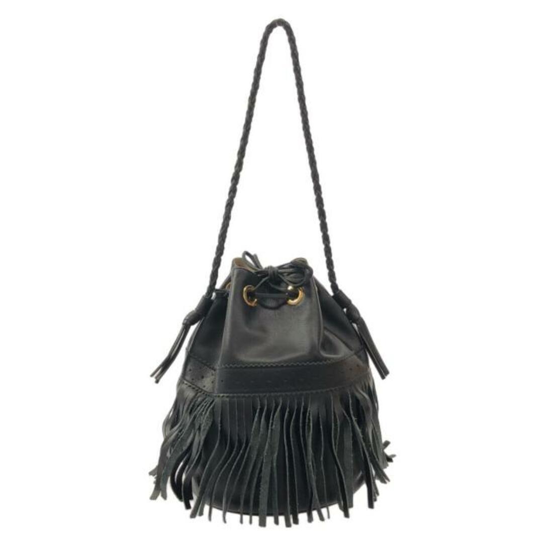 J Mdavidson Shoulder Bag Carnival L Black Fringe/Drawstring 