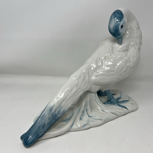 Nora Fenton Large White Blue Pheasant Bird Statue Italy Numbered 105/91A - Picture 2 of 15