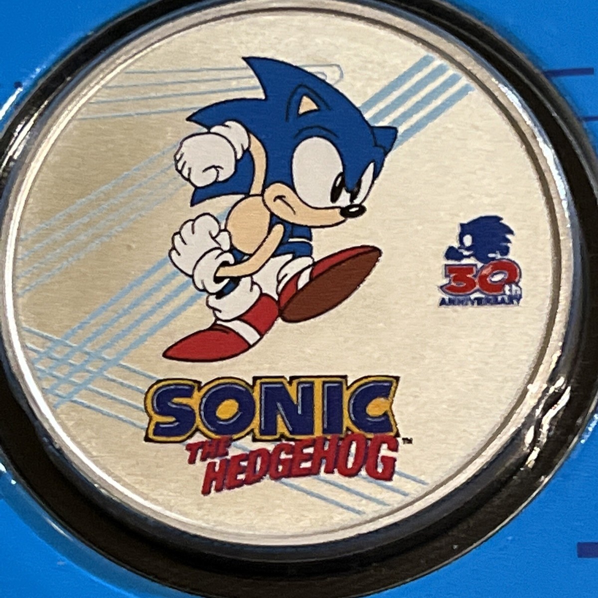 2021 Niue $2 Silver .999 SONIC the Hedgehog COLORIZED 1oz