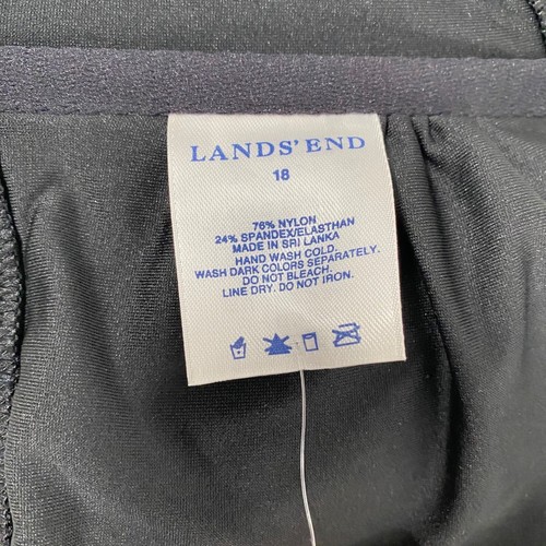 Lands End Womens Ring Halter Bikini Skirt Set sz 18 NWT Black - Picture 9 of 19