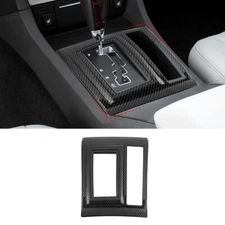 Center Console Gear Shift Cover Trim For Dodge Charger Chrysler 300 04-10 Carbon