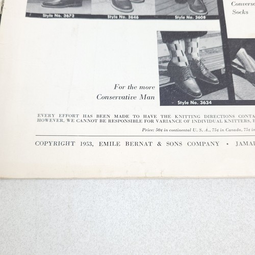 Bernat Handicrafter Socks and Accessories Book No 36 1950s Vintage 1953 Knitting - Picture 6 of 19
