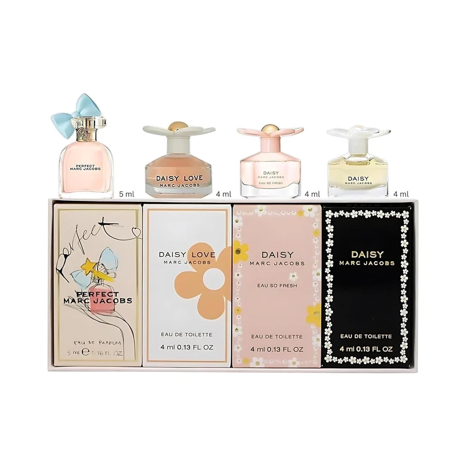 Mini set de regalo de perfume de 4 piezas para mujer - fragancias de lujo tamaño viaje Foto 3 de 4