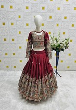 Readymade Kids Girls Lehenga Choli Party Eid Indian Girls Ethnic Stitch Lehengas