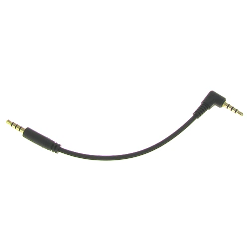 VALLEY ENTERPRISES 6 inch 4-Pole 3.5mm Male Right Angle to Male Stereo Headphone Audio Cable