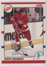1990-91 Score Bilingual Steve Chiasson #214 0kz8