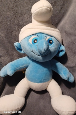 RETIRED:  Build-a-Bear:  2011 CLUMSY SMURF from The Smurfs Movie PREOWNED