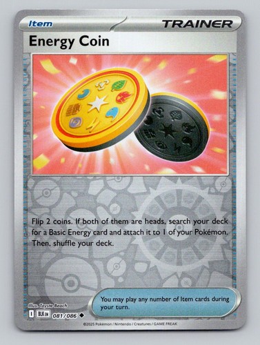 Energy Coin 081/086 Scarlet & Violet: Black Bolt Reverse Holo