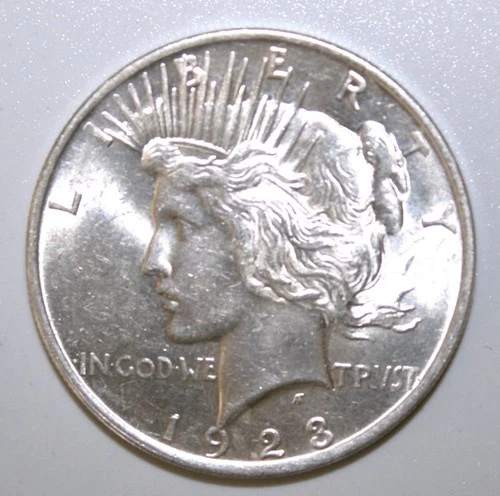 S11 - United States $1 Dollar 1923 Choice Unc. Silver Coin Peace Dollar *** Nice