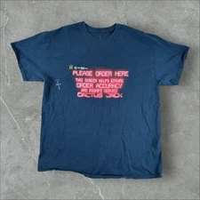 Cactus Jack Shirt Mens Large Black Travis Scott Mcdonalds Please Order Here Rare