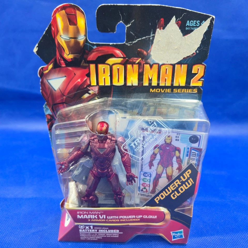 Iron Man 2 Hasbro Lote de 4 Figuras Máquina de Guerra Mark IV VI Serie de Películas de Cómic Foto 3 de 4