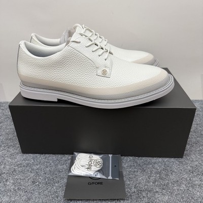 G Fore Men's Gallivanter Tuxedo Stripe WaterProof Golf Shoes - Size: 12 - Snow
