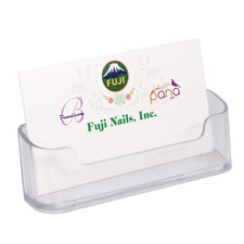 1pc Clear Acrylic Business Card Holder Display Stand Desktop Countertop