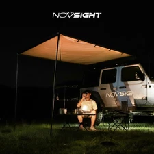 NOVSIGHT 420D Car Side Awning Rooftop Pull Out SunShade Outdoor Camping Travel