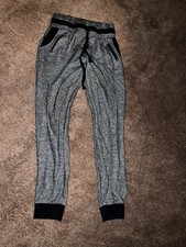 Medium Gray Soft Jogger Sweatpants Black Gray