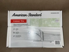 American Standard 7074000.002 Colony Pro Chrome Kitchen Faucet with Deckplate