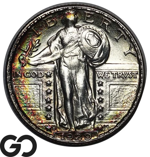 1929-D Standing Liberty Quarter, Beautiful BU++