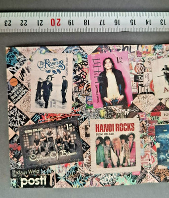 Rare full stamp booklet Finland HIM Ville Valo Hanoi Rocks Nightwish The Rasmus