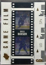 2024-25 SPx - Game Film BROCK BOESER #GF-5 | Vancouver Canucks