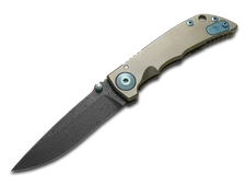 Spartan Blades Harsey Folder 3.25 SF10DMBL Titanium Damascus Steel Pocket Knife