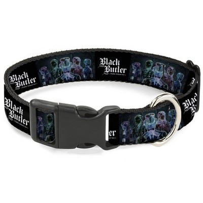 Crunchyroll Pet Collar, Dog Collar Plastic Buckle, Black Butler Five (US IMPORT)