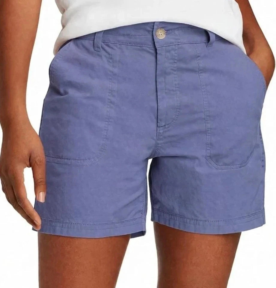 Eddie Bauer Women's Ripstop Shorts, Blue, Size: 8, New