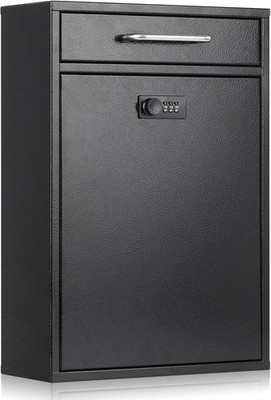 Wall Mount Mailboxes Combination Lock, Wall Mail Box for Outside Hanging Postbox